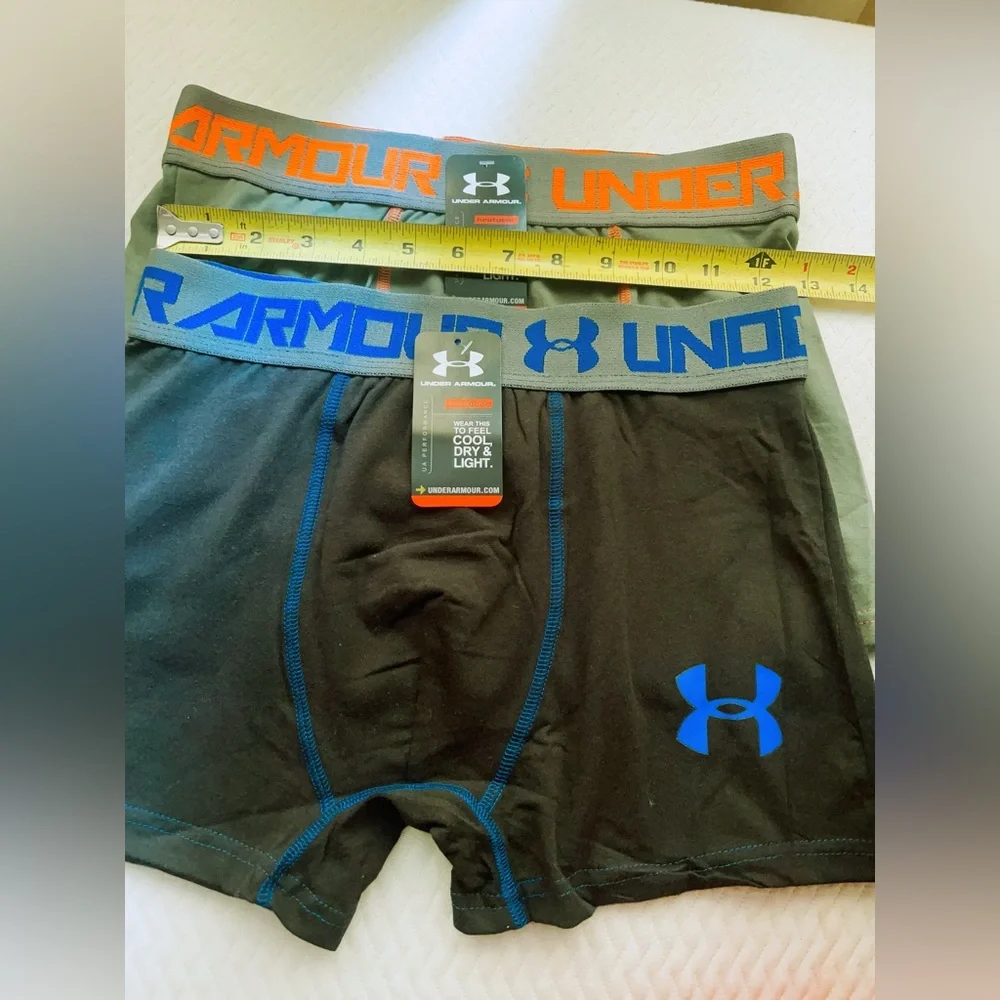 Men 2-Pack Under Armour UA Charged Cotton‎ Boxerjock Underwear M